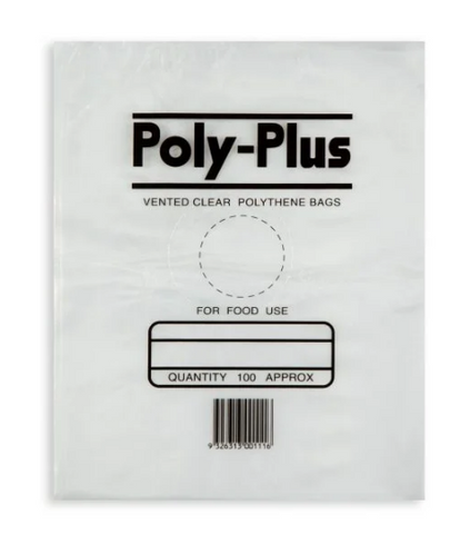 12 x 8 VENTED LDPE BAG 32UM 305X205