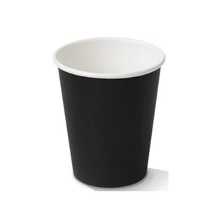 8OZ BLACK BUDGET TRAD (80MM) S/W CUPS