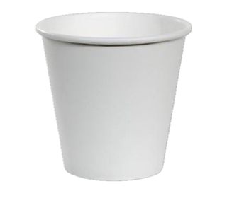 8OZ WHITE PLM HOT CUP SQUAT (90MM) S/W CUPS