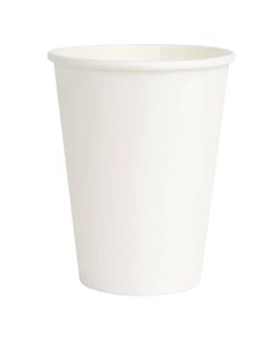 12OZ WHITE HOT CUP (90MM) S/W CUPS