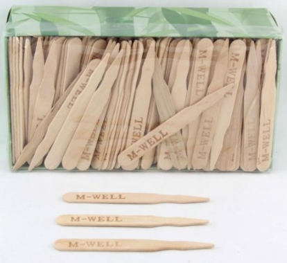WOODEN MEDIUM WELL STEAK MARKER 9CM
