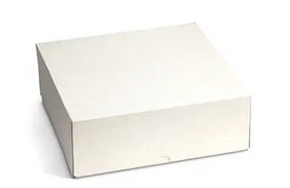 CORRUGATED 10X10X2.5 EASY FOLD CAKE BOX