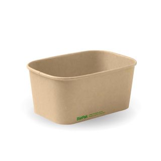 1000ML KRAFT PAPER PLM RECT CONTAINER