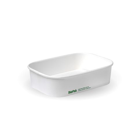 500ML WHITE PAPER PLM RECT CONTAINER