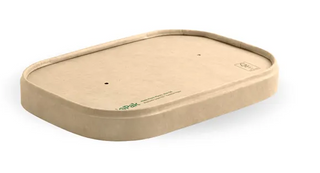 BIOPAK KRAFT PAPER LID FOR 500-1000ML PAPER CONT