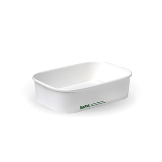 500ML WHITE PAPER PLM RECT CONTAINER