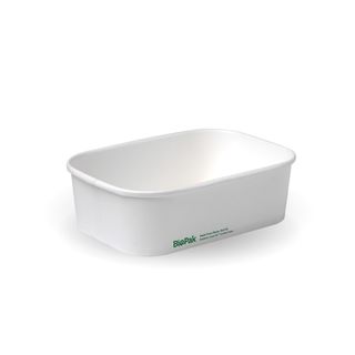 650ML WHITE PAPER PLM RECT CONTAINER
