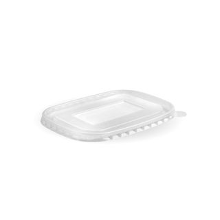PP LID FOR PAPER PLM RECT CONTAINER
