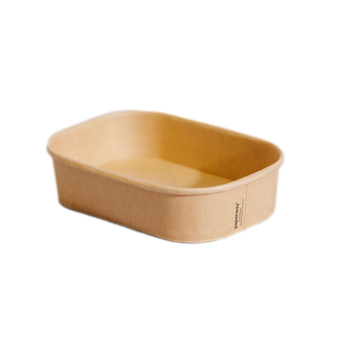 500ML KRAFT PAPER PLM RECT CONTAINER