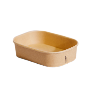 500ML KRAFT PAPER PLM RECT CONTAINER