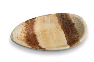 200MM OVAL IRREGULAR PALM LEAF PLATE CTN