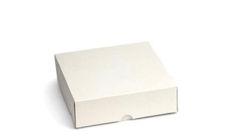 CORRUGATED 10X10X2.5 EASY FOLD CAKE BOX