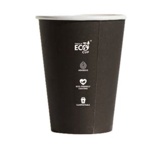 10OZ BLACK TRULY ECO S/W CUPS 80MM