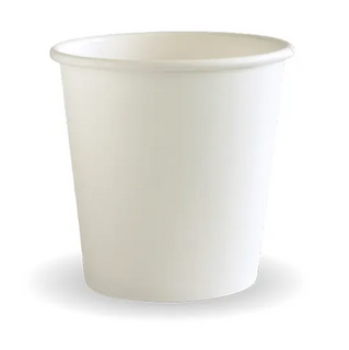 4OZ BIOPAK WHITE SINGLE WALL CUPS