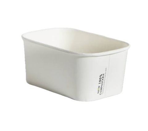 1000ML WHITE PAPER RECT CONTAINER (CTN/300)