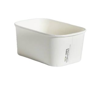 1000ML WHITE PAPER RECT CONTAINER (CTN/300)