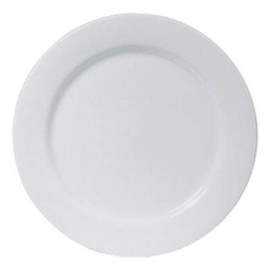 205MM AFC WHITE ROUND FLINDERS PLATE