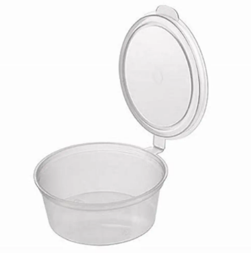 125ML HINGED PORTION CUP (SLV)