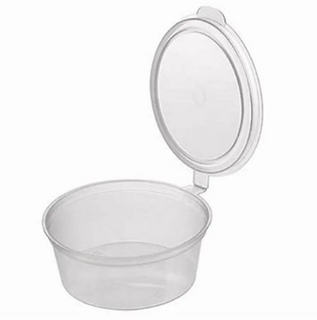 125ML HINGED PORTION CUP (SLV)