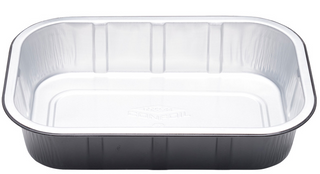 BLACK SMOOTHWALL ALUM FOIL CONTAINER 1000ML