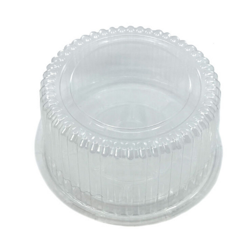 CLEAR CAKE DOME AND BASE LARGE