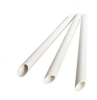 BUBBLE TEA STRAWS PAPER WHITE 12MMX230MM