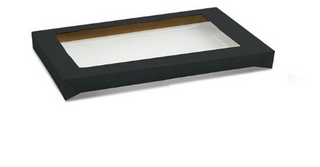 LID CATERING TRAY BLACK MEDIUM (EACH)