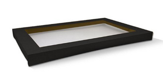 LID CATERING TRAY BLACK MEDIUM PLUS (EACH)