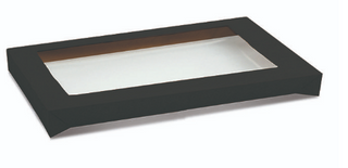 LID CATERING TRAY BLACK LARGE (EACH)