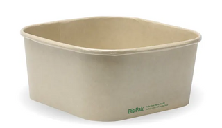 1400ML SQUARE TAKEAWAY CONTAINERS-NATURAL