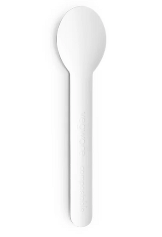 16CM HIGH GRADE PAPER SPOON WHITE