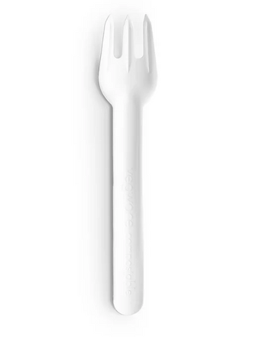 16CM HIGH GRADE PAPER FORKS WHITE