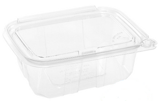 TAMPER EVIDENT 945ML RECTANGLE HINGED CONTAINER