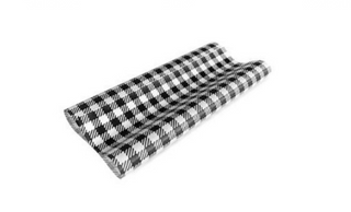 CHECK SMALL GREASEPROOF BLACK 190MM X 150MM