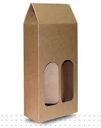 DOUBLE WINE BROWN BOX (EACH)