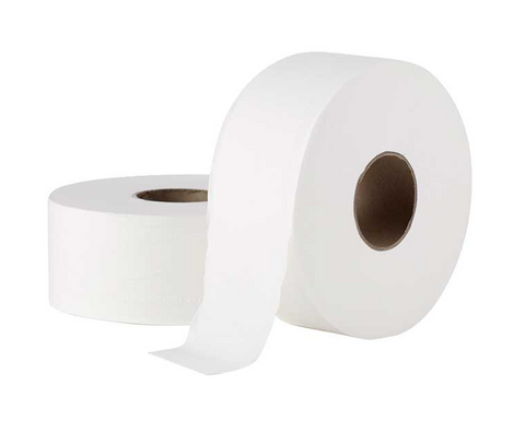 JUMBO TOILET ROLLS 1PLY (500M) 8 ROLLS