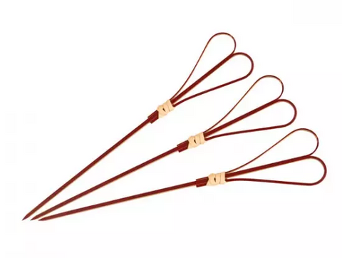 SKEWER HEART RED 180MM 10/CTN
