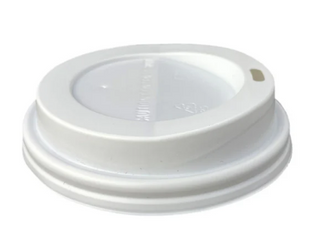 LID FOR 8OZ HOTCUP WHITE TRAVEL (80MM)