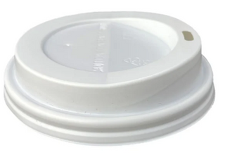 LID FOR 12OZ HOTCUP WHITE TRAVEL (90MM) SLV