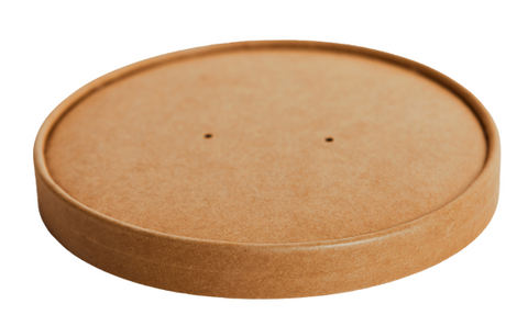 PAPER VENTED LID 8/12/16 FOOD TUB-WHITE