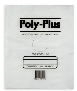 16 X 10 VENTED LDPE BAG