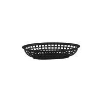 BREAD BASKET-PLASTIC, OVAL     BLACK