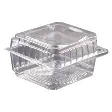 BURGER PLASTIC PACK SMALL SQUARE (407) 115X115X65MM