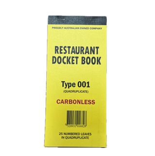 DOCKET BOOK 001 CARBONLESS QUAD LG