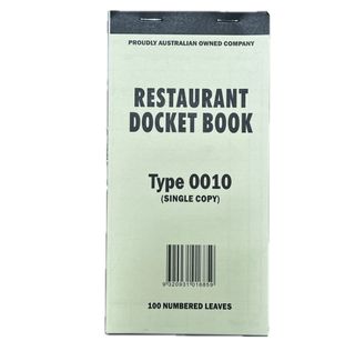 DOCKET BOOK 0010 SINGLE SHEET (100) LARGE