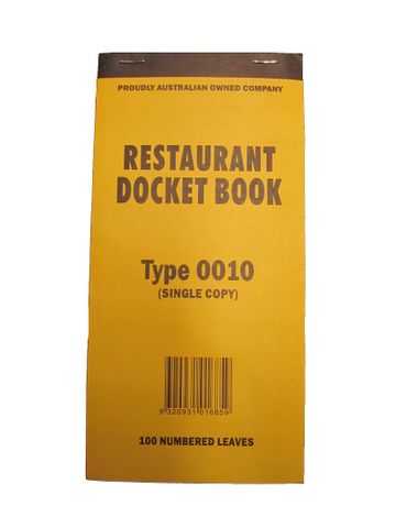 DOCKET BOOK 0010 SINGLE SH ( 100 ) LGE