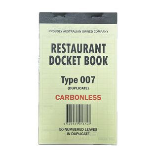 DOCKET BOOK 007 DUPLICAT CARBONLESS (50) SMALL