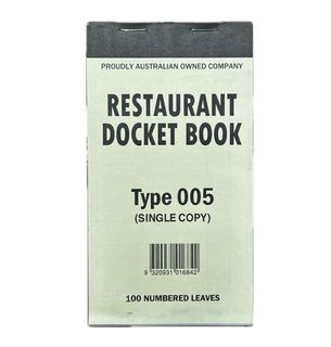 DOCKET BOOK 005 SMALL  NO CLAIM SLIP