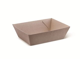 KRAFT TRAY# 1 130 X90X50MM