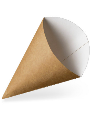 FOOD CONE SMALL 197MM X 152MM PLAIN